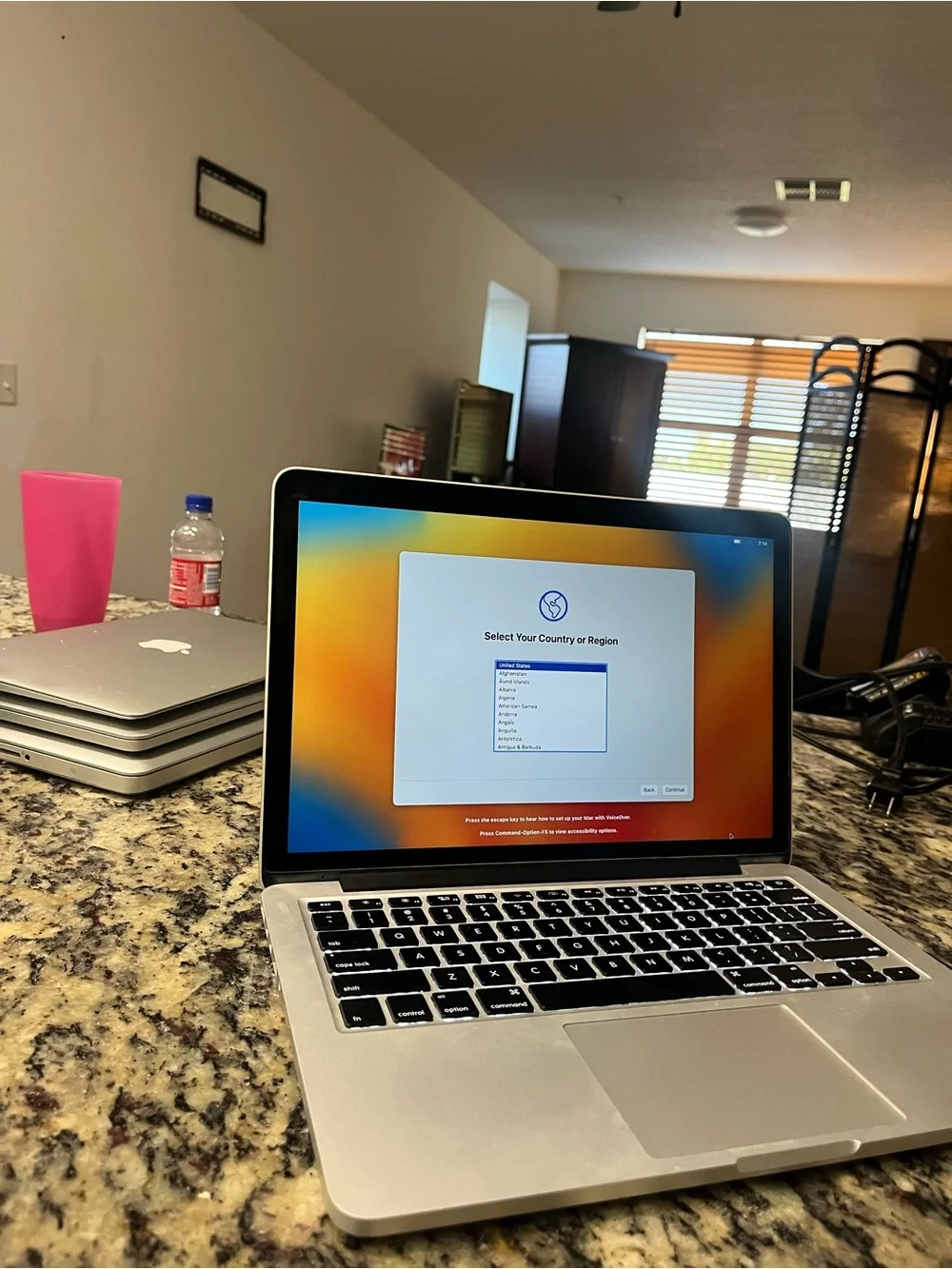 Apple Silver MacBook Pro with Black Backlit Keyboard used, Like New condition